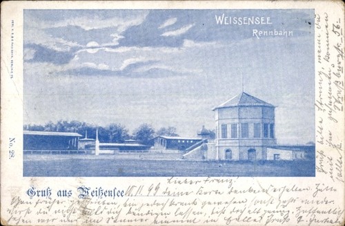 Berlin weißensee rennbahn - ak,