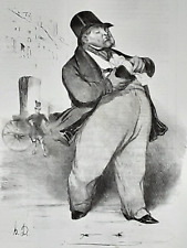 DAUMIER  /  LE CHARIVARI 1835    LE BANQUIER   Orginallithographie   LD 263  RAR