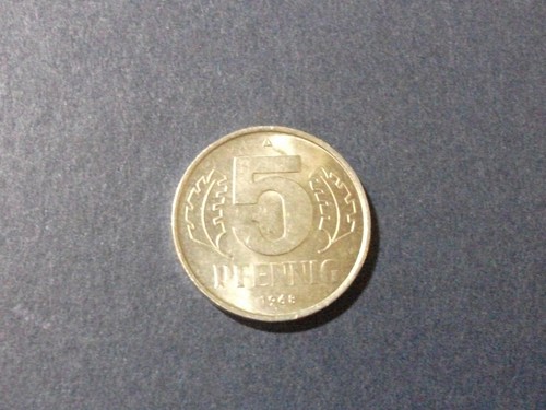 Ddr pfennig münze - 5, 1968