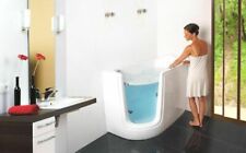 Sitz-Badewanne mit Acryl-Tür inkl. Wannenschürze "Aqualuna" von b-systems 