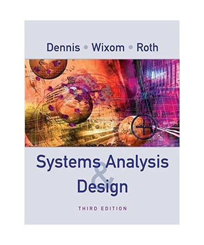 Systems analysis design - analysis,