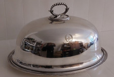 Antike große versilberte