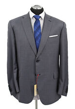 BRIONI Sakko Gr. 56 Brunico 22 NEU aktuell handgenäht Grau hand Türkis NP: 3829€