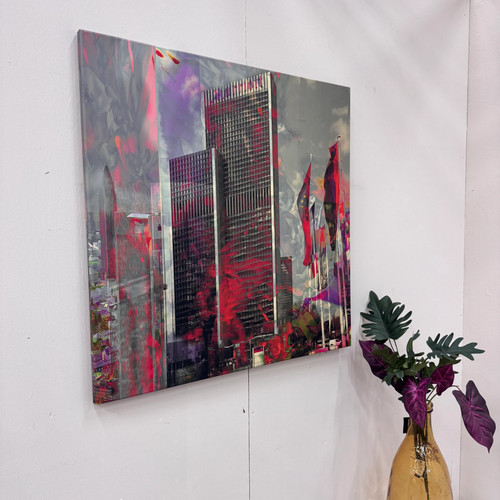 Wandbild 90x90 frankfurt - wandbild,