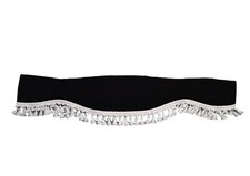 Schwarz Front Fenster Vorhang