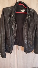 Bershka Lederjacke Schwarz