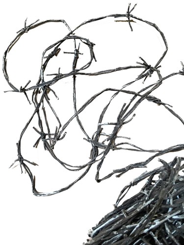 Stacheldraht aus kunststoff - aus,