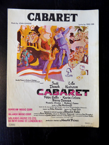 Cabaret notenblatt für - -,