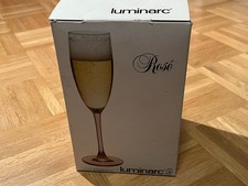 Luminarc Sektkelche, Rosé Gläser, Sektgläser, , 4 Stück in OVP, 17 cl, Vintage