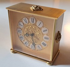 Wundervolle Tischuhr / Wecker  Bronze von IMHOF Sammlerstück