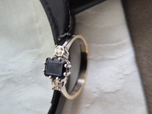 Goldring 750er mit blauen - goldring,