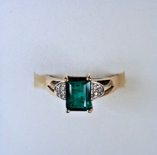 Bahia-Smaragd-Goldring 2,68 g