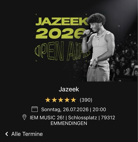 Jazeek konzertkarten stück - 2,