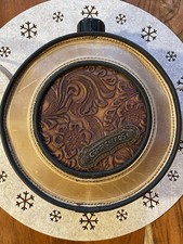 Feldflasche Trinkflasche Leder punziert Western Reiten Comancheros