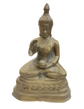 Vintage alte sitzende Buddha Statue Meditations Skulptur Dekoration