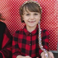 Rapunzel-Zopf blond mit Haarreif für Kinder 70 cm Kostüm-Zubehör Fasching