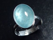 Aquamarin Ring 6,19 Ct.  oval