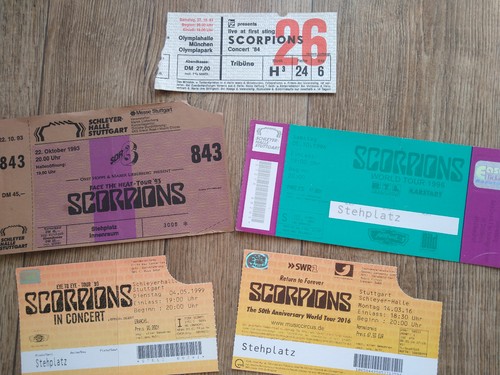 Scorpions rare alte - rare, konzert