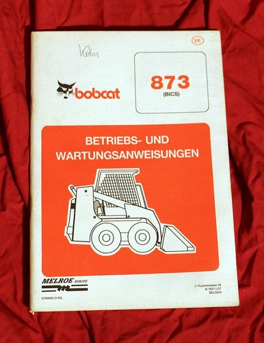 Anleitung bobcat 873 - 873, mini