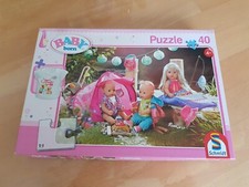 Baby Born Puzzel " Komm, wir zelten ", 40 Teile von Schmidt, 4+