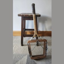 Vintage Dunlop Maxply Fort Tennisschläger aus Holz mit Original Presse