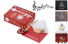 Weihnachts-Geschenkbox mit Musik Weihnachtslied Jingle Bells Geldgeschenk 11x9cm