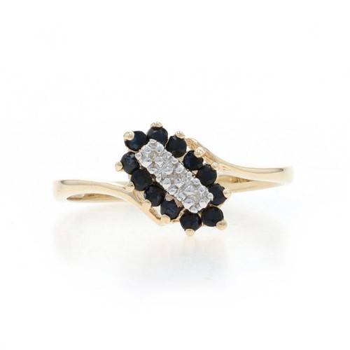 Gelbgold saphir diamant - gelbgold,