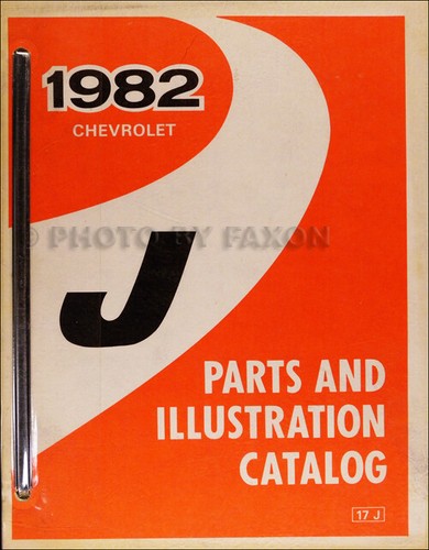 1982 chevy cavalier teilebuch - 1982,