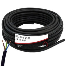 H07RN-F Gummischlauchleitung, 3x1,5 3x2,5 mm², 25m 50m, Baustellen Gummikabel