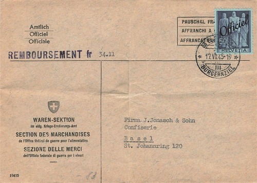 162124 schweiz feldpost blg - schweiz, feldpost-blg