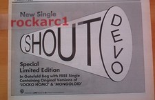 DEVO Shout single 1984 UK
