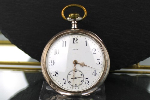 Omega silbertaschenuhr - omega,