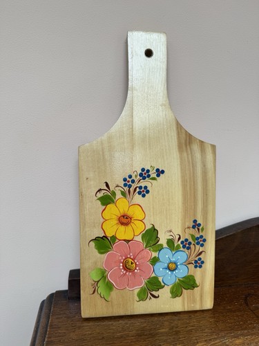 Vintage handbemaltes holz - vintage,