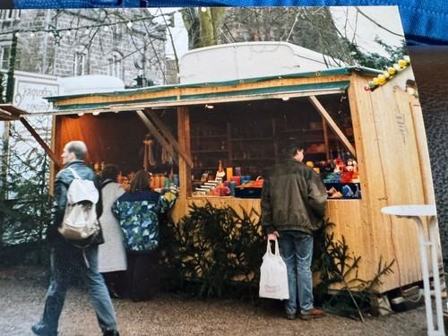 Weihnachtsmarkt verkaufsstand - weihnachtsmarkt-,