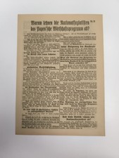 Flugblatt, Nationalsozialisten, Wk2 , Liste 1