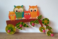 HESS Kinder Wandgarderobe Eulen, Erzgebirge, Top Zustand