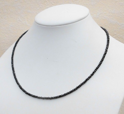 Edelsteinkette 42cm schwarz - edelsteinkette–42cm,