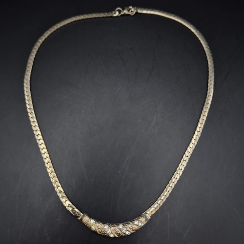 Vintage gold ton snake - vintage,