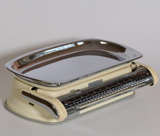 Alte STUBE KÜCHENWAAGE weiß