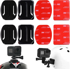 8 Stück GoPro Helmhalterung 3M Klebehalterung Gebogen Für Actioncams