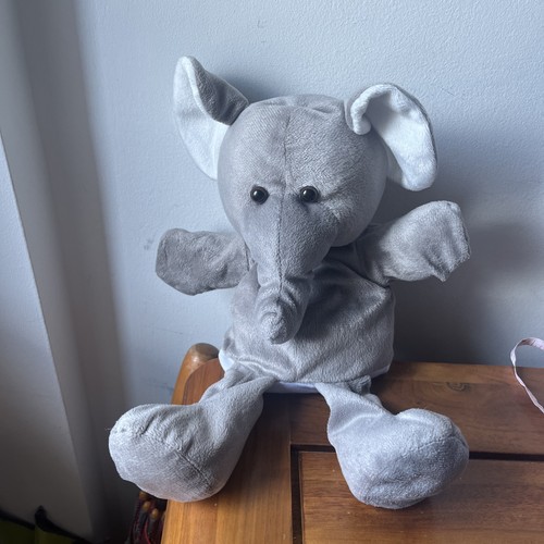 Grau elefant handschuh - elefant, puppe