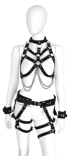 Bdsm leder damen ketten body - bdsm,