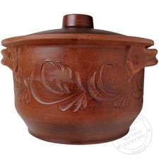 Keramiktopf aus rotem Lehm