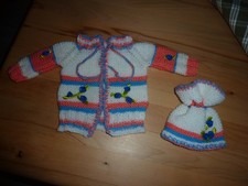 Baby/Puppen Strickjacke +