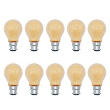 10x Glühbirne 40W B22d orange