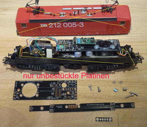 Lokplatine für märklin - lokplatine, dr212