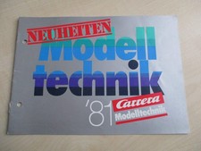 Carrera Structo Modelltechnik RC Katalog 1981 A5  8 Seiten Flugzeug Segelflieger