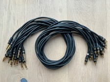 Monster 1/4" TS to RCA Cables 1m (x16)