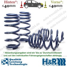 H&R Tieferlegungsfedern 40mm u.a.: Audi A6 4F2, Bj. 2004-2011