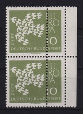 T804) BRD Abart : Nr. 367 postfrisch VERZÄHNT PAAR mit VERZÄHNUNG DOPPELZÄHUNG